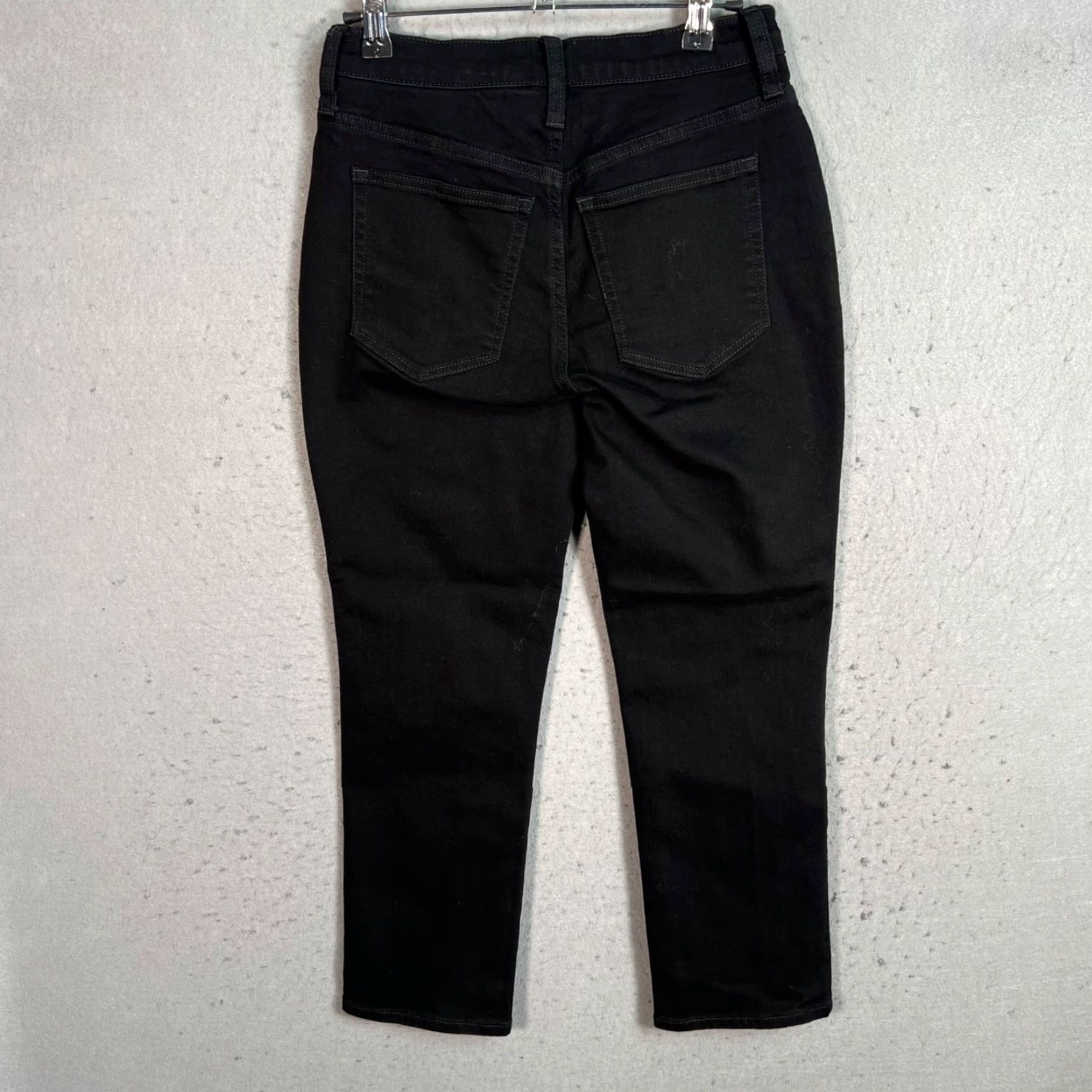 J.Crew VINTAGE J.CREW Essential Straight Jeans Womens 25P Petite Dark Wash Cotton Blend Denim Black - 24" Inseam - Mens? (No gender) Size 42" / US 20 - 2 Thumbnail