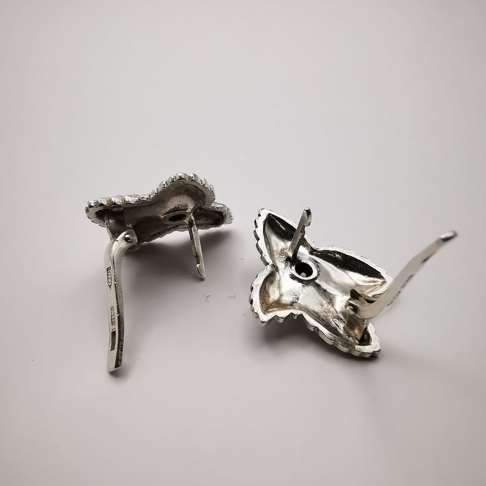 Sterling Silver × Vintage Vintage, Jewelry Earrings 925 Sterling Silver, Ruby Size ONE SIZE - 4 Thumbnail