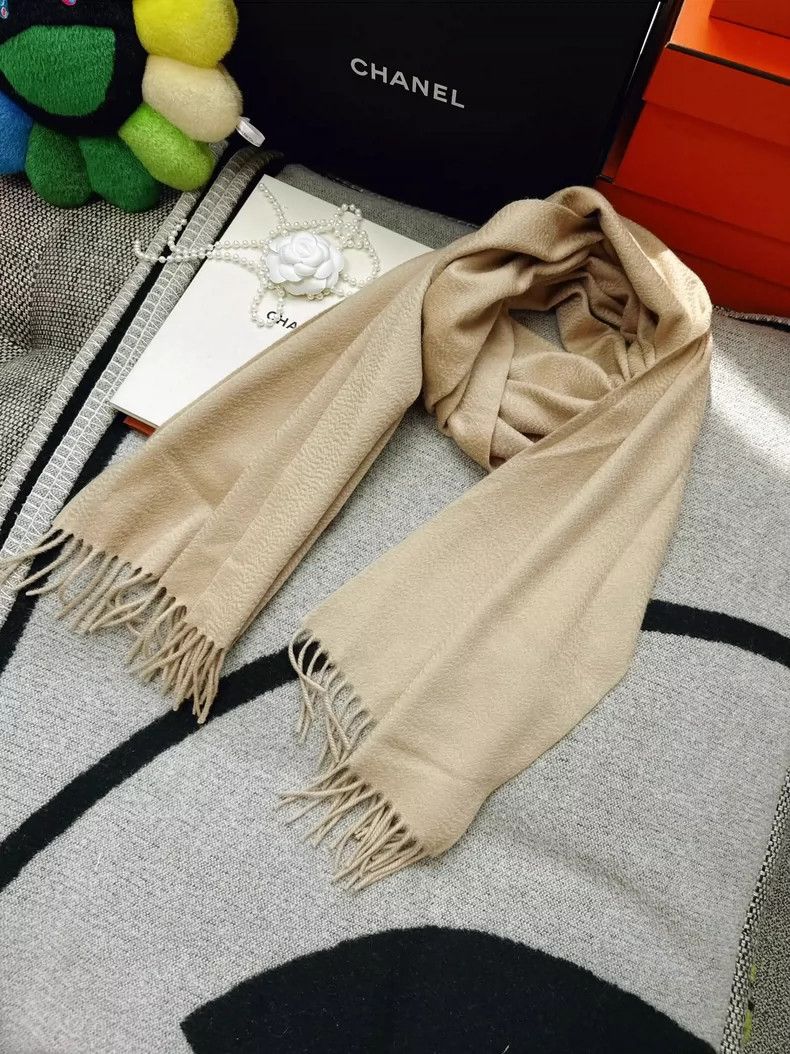 Loro Piana LORO PIANA Carce color tasselled cashmere border scarf Size ONE SIZE - 1 Thumbnail