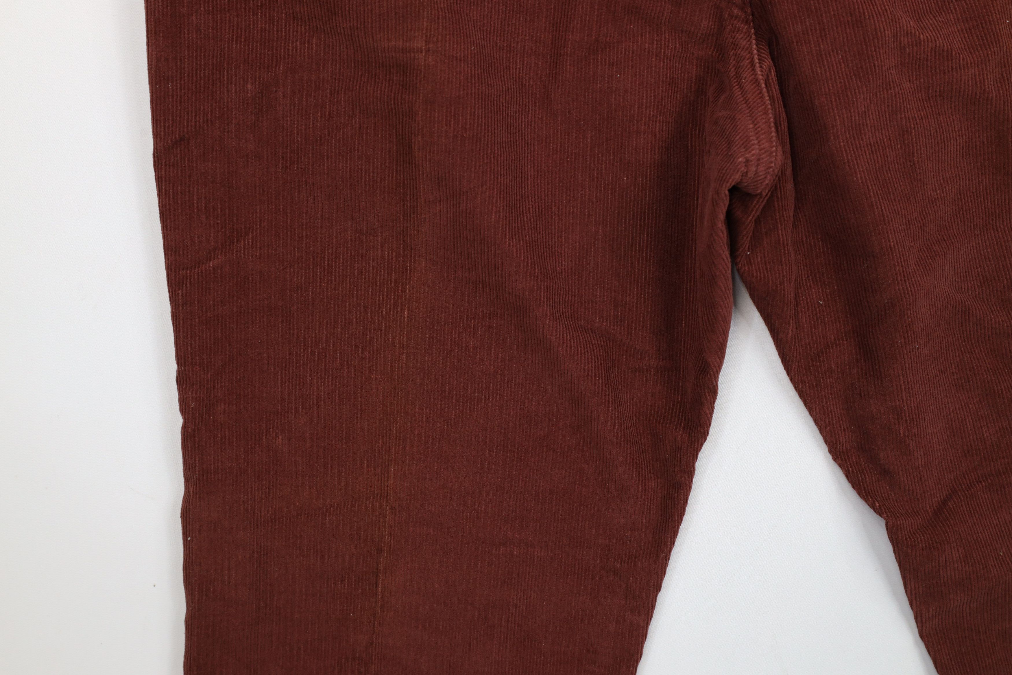 Lee × Vintage Vintage 90s Lee Bootcut Western Corduroy Chino Pants Red USA Size US 38 / EU 54 - 13 Thumbnail