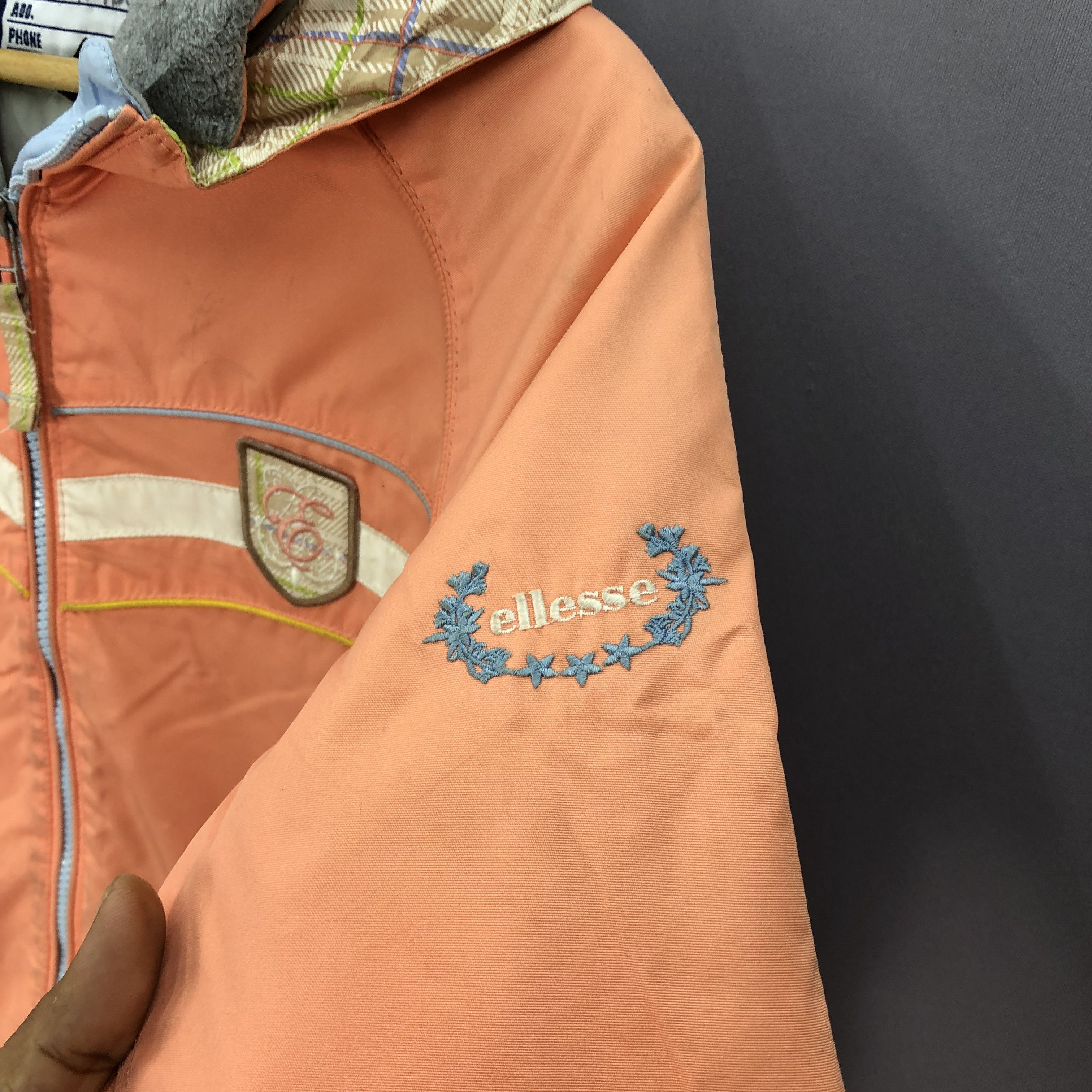 Ellesse × Vintage Vintage 90s Ellesse Hoodie Windbreaker Zipper Jacket Size S / US 4 / IT 40 - 5 Thumbnail
