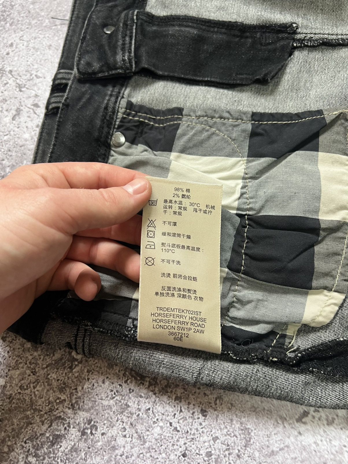 Burberry Burberry Brit Denim Mini Skirt Black Zip Size 30" / US 8 / IT 44 - 16 Thumbnail