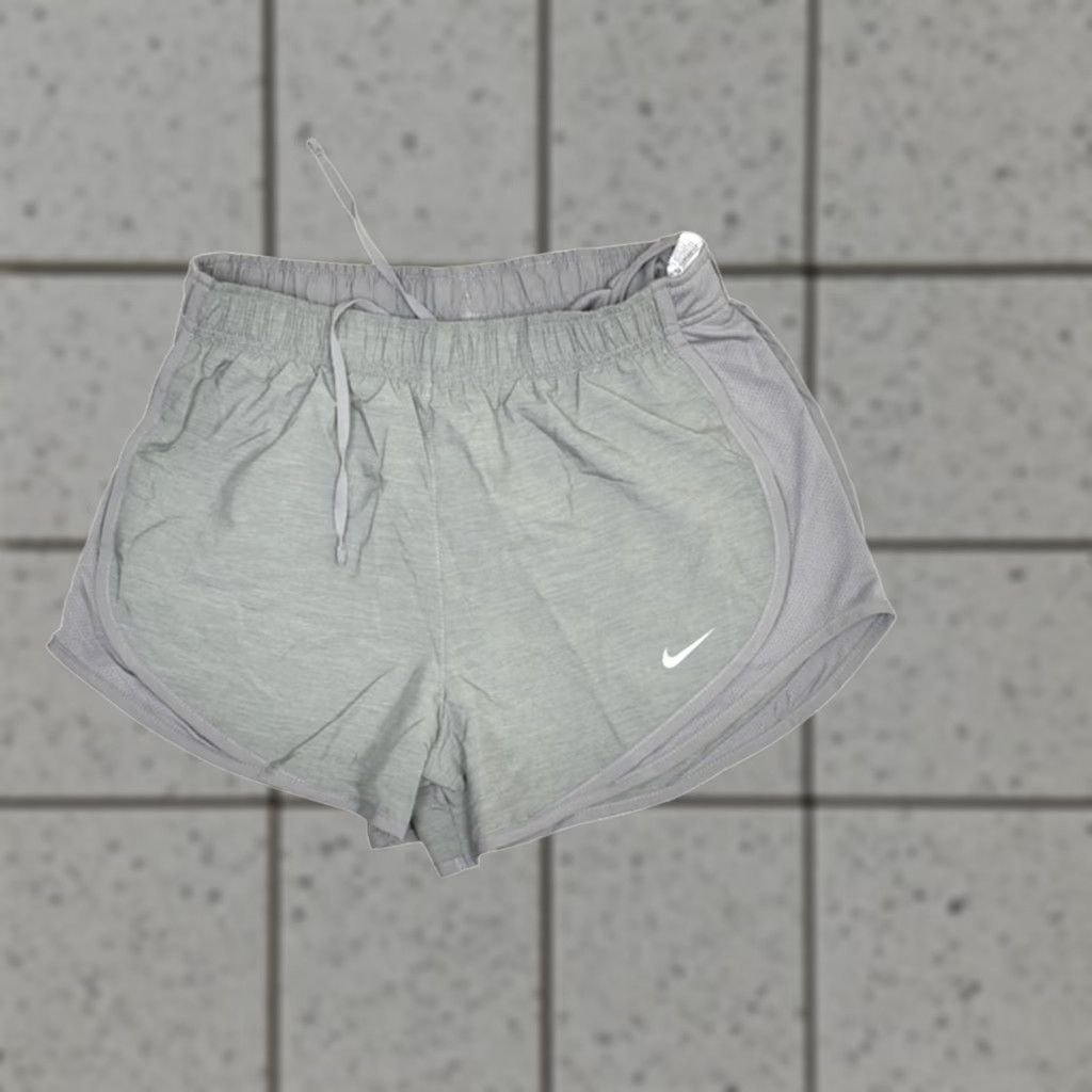 Nike Nike Dri-Fit Athletic Running Shorts Womens S Gray Inseam 3in Swoosh Front Flat Pocket Coin Lined Size 28" / US 6 / IT 42 - 1 Thumbnail