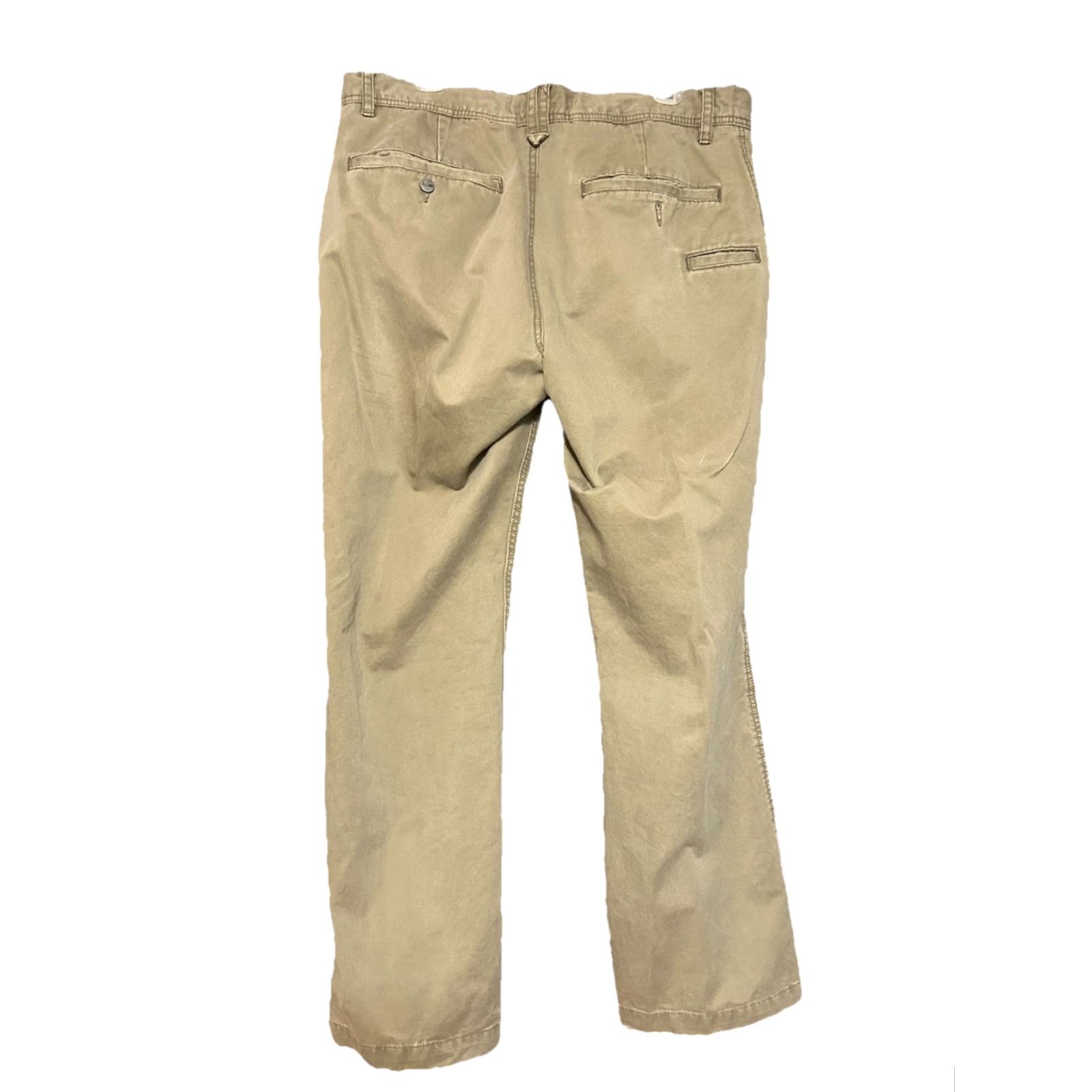 Old Navy VINTAGE Old Navy Chino Pants Mens 36x31 Bootcut Tan Khaki Cotton Knit Slim Regular Pockets Slacks Work Casual Business Wedding Size US 36 / EU 52 - 2 Thumbnail