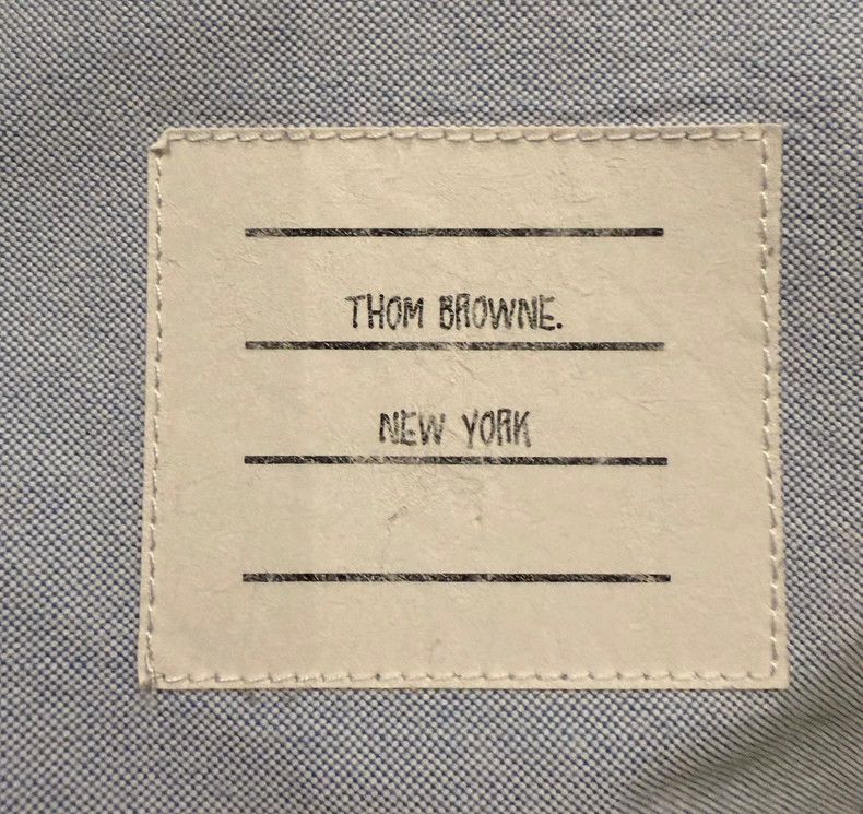 Thom Browne Thom Browne Classic blue lapel three-color shirt Size S / US 4 / IT 40 - 4 Thumbnail