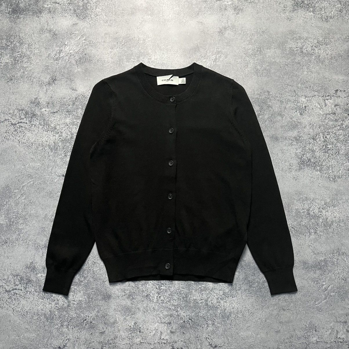 Coach Coach Black Cardigan Sweater Streetwear Luxury Designer Size XXS / US 00 / IT 34 - 1 Thumbnail