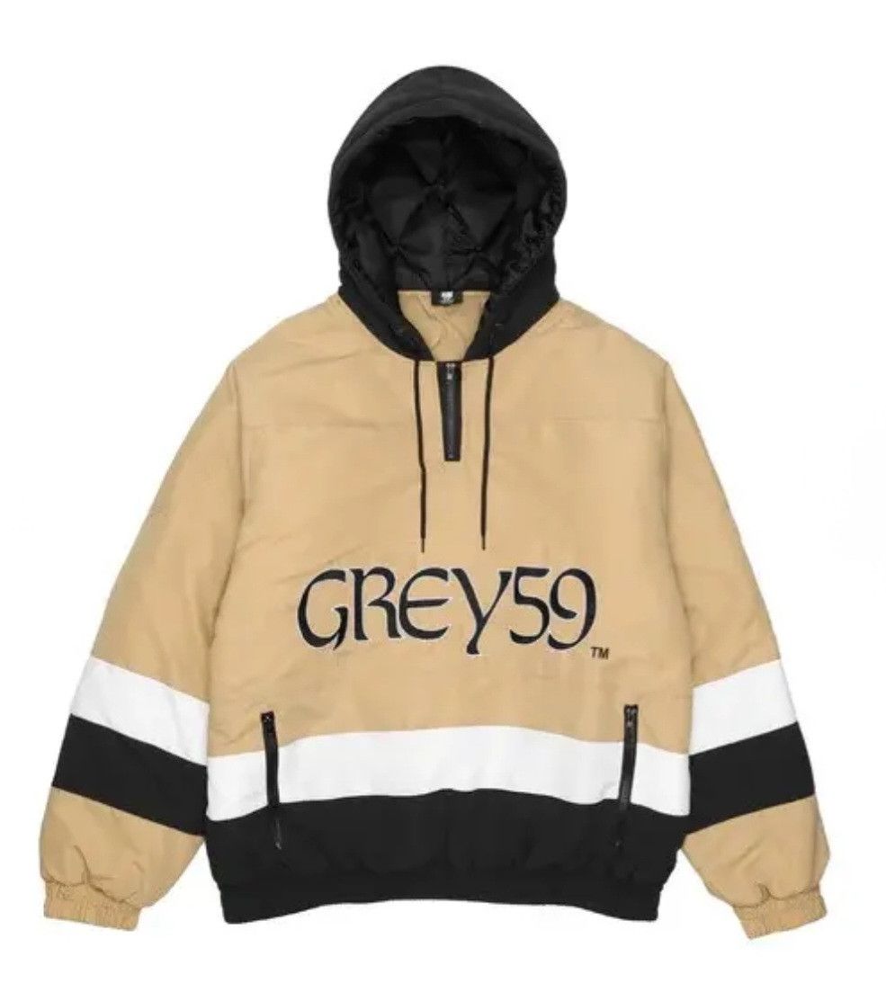 image of $Uicideboy$ G59 Who Dat Stadium Jacket Gold Black, Men's (Size Medium)