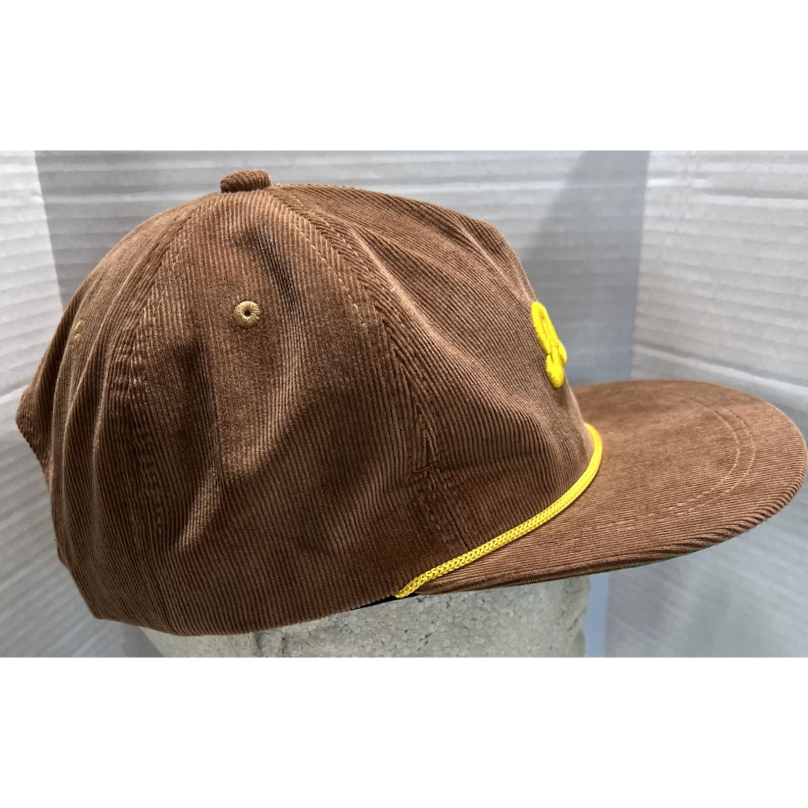 Vintage Pursuit of Ends Pulp High Snapback Hat Cap Adjustable Corduroy Rope Brown Mens Trucker Hat Brown Corduroy Rope Adjustable Cap Size ONE SIZE - 3 Thumbnail