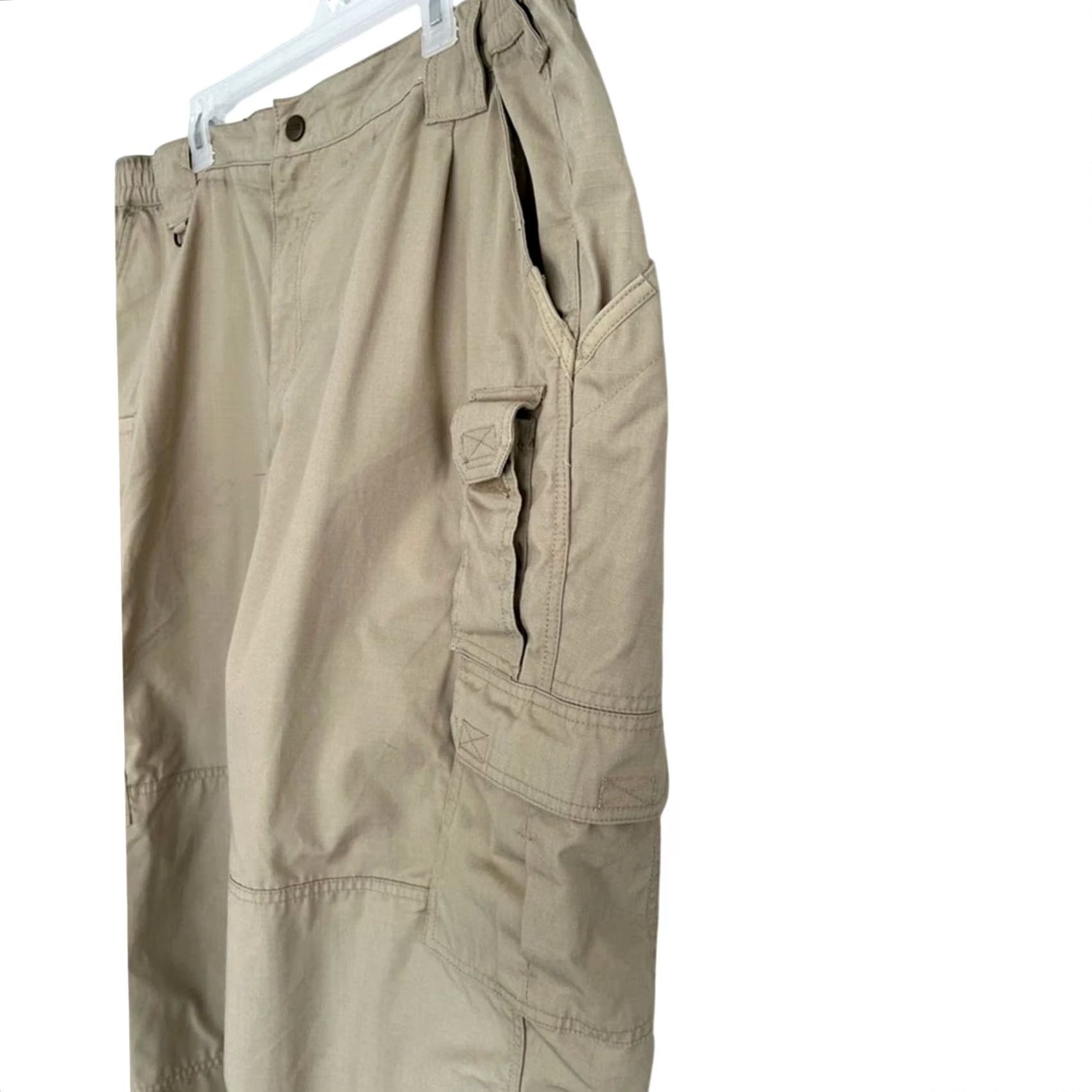 Vintage 5.11 Tactical Taclite Pro Ripstop Pant w/8 Pockets - Mens Cargo Pants 42 Regular Tan/Khaki 42X30 74273 Size US 42 / EU 58 - 3 Thumbnail