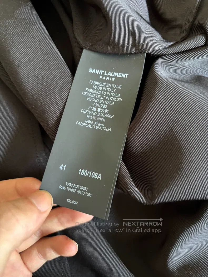 Saint Laurent Paris Saint Laurent Paris size 41 Bowtie Shirt Size US XL / EU 56 / 4 - 4 Thumbnail