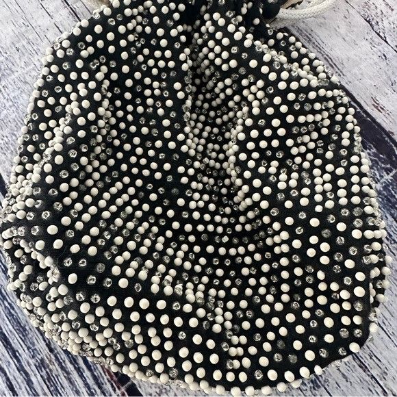 Vintage Vintage Beaded Purse String Reversible Bag Purse Size ONE SIZE - 3 Thumbnail