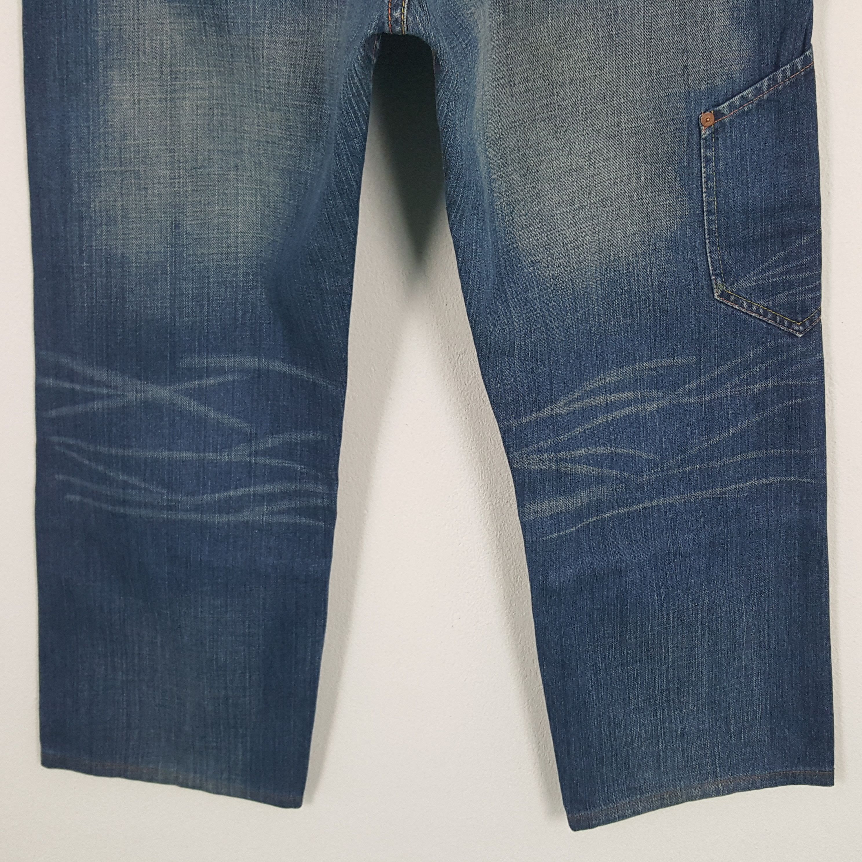 Evisu × Japanese Brand × Vintage Vintage Evisu Japanese Brand Daicock Custom Art Denim Jeans Size US 31 - 6 Thumbnail
