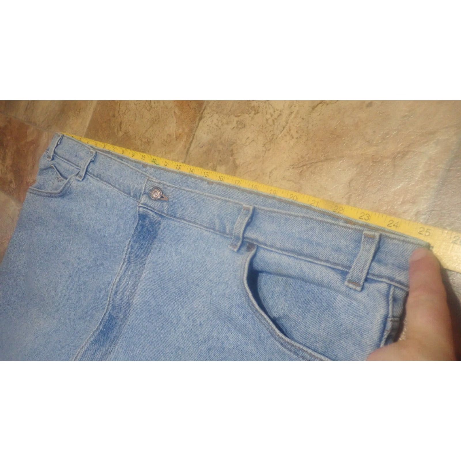 Levi's VINTAGE Levi's Jeans Silver Medal 50X32 Levi's Silver Medal Jeans Blue Denim USA Mens Regular 50X32 5-Pocket Distressed 90s USA Size US 34 / EU 50 - 6 Thumbnail