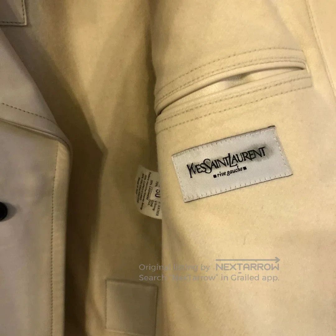 Yves Saint Laurent Yves Saint Laurent Leather Admiral Coat. Size US L / EU 52-54 / 3 - 5 Thumbnail