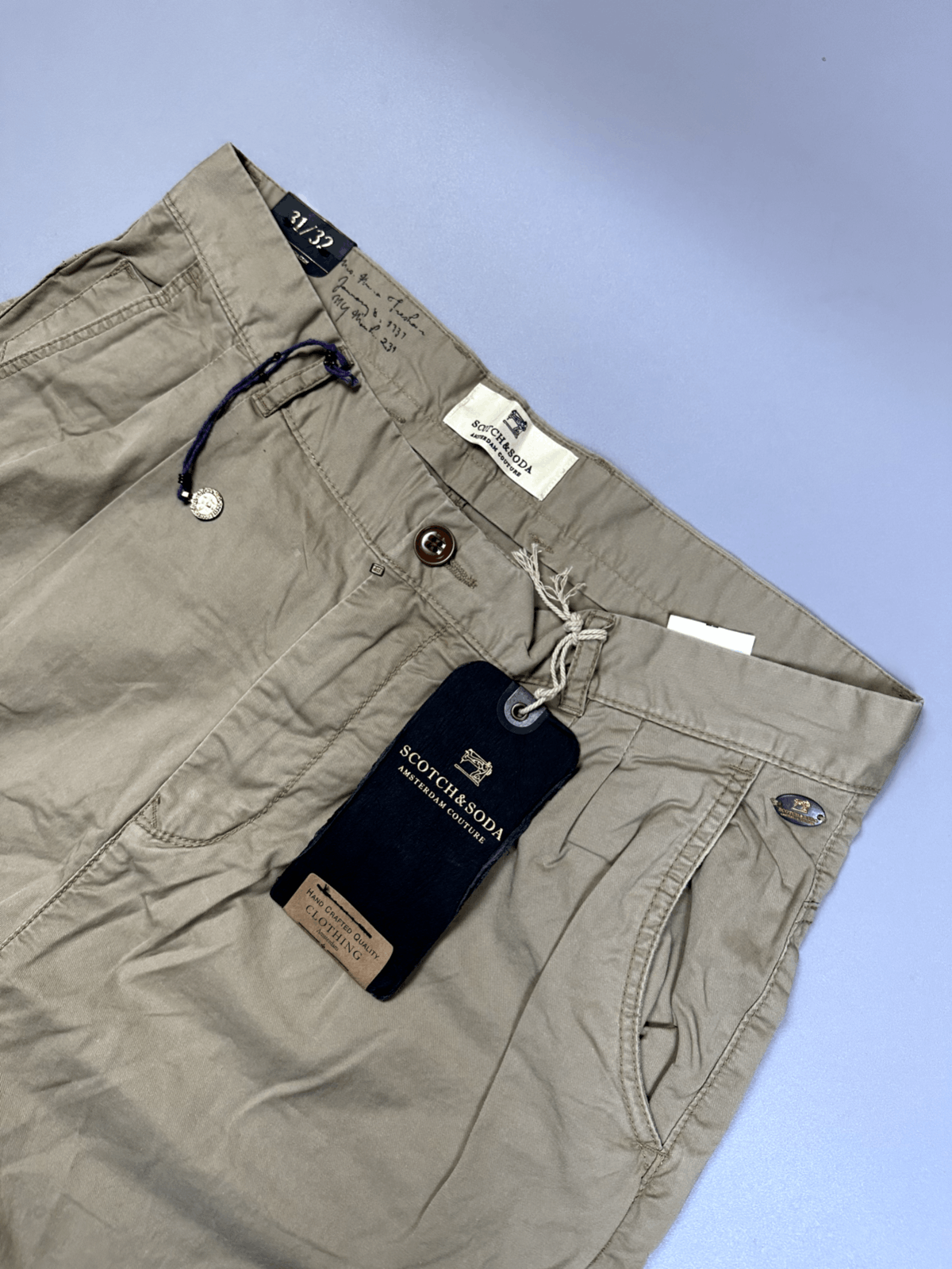 Scotch & Soda Straigh Beige Light Pants Scotch&Soda Medium Size US 31 - 3 Thumbnail
