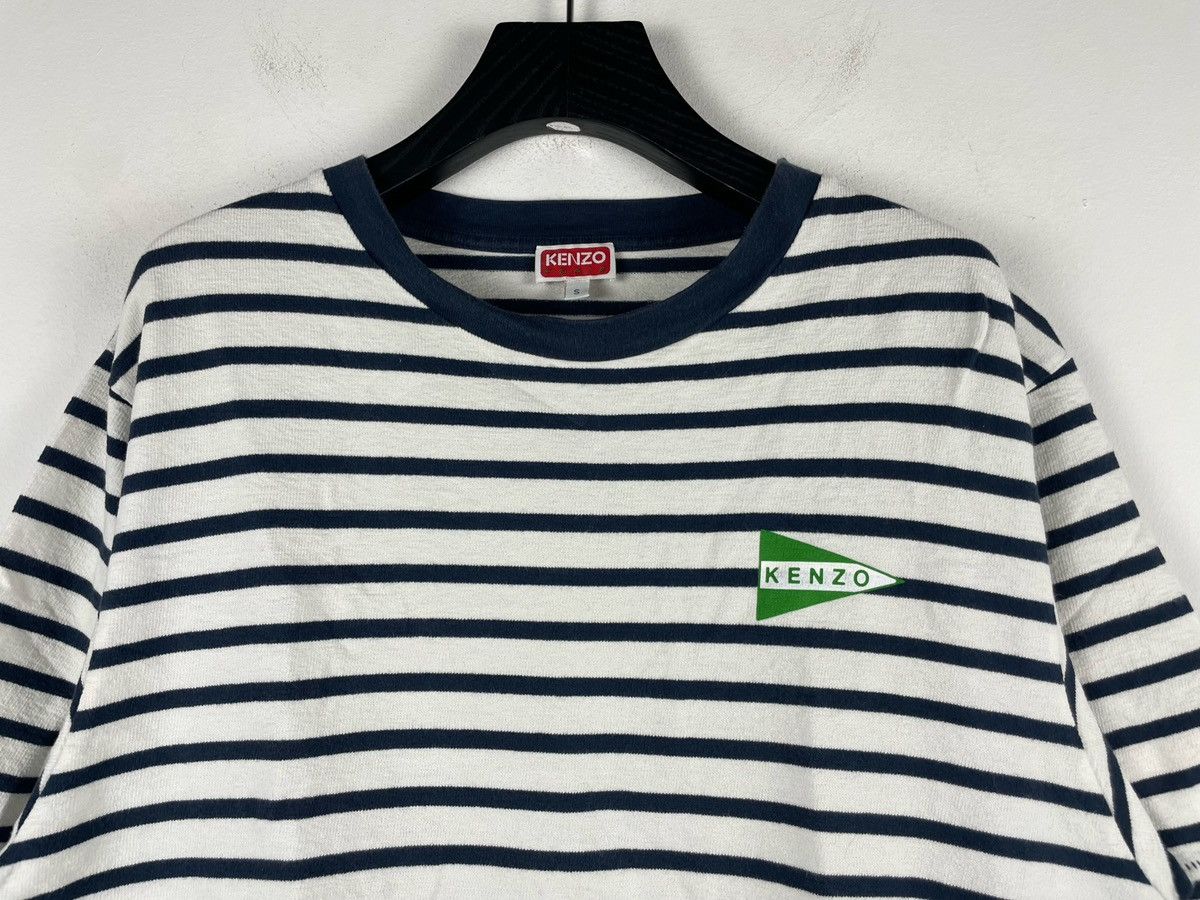 Kenzo Kenzo SS23 Striped Small Logo Short-Sleeves Tee Size US S / EU 44-46 / 1 - 7 Thumbnail