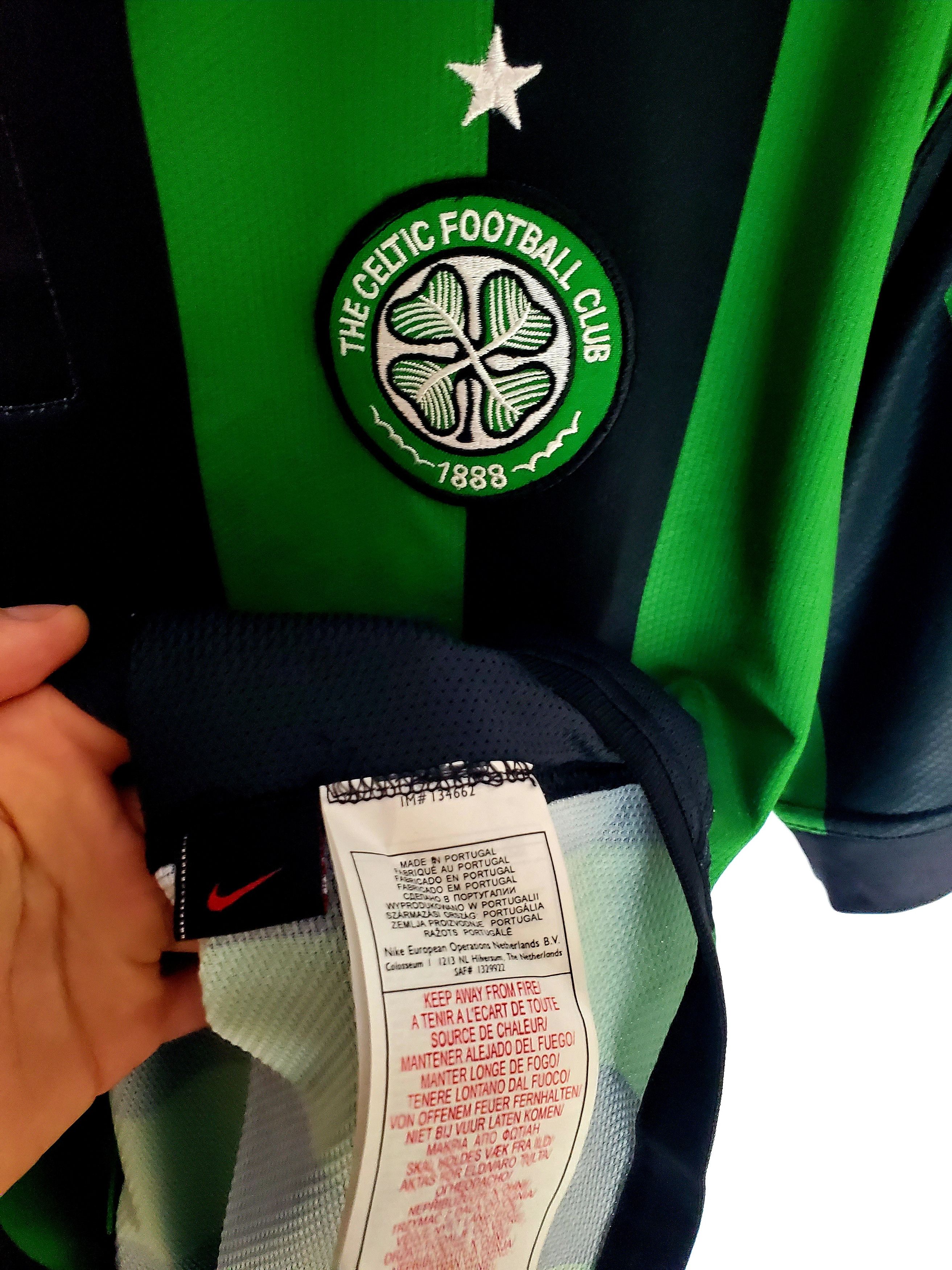 Nike × Vintage CELTIC 2006/2007 AWAY FOOTBALL SHIRT NIKE SOCCER L Size US L / EU 52-54 / 3 - 5 Thumbnail
