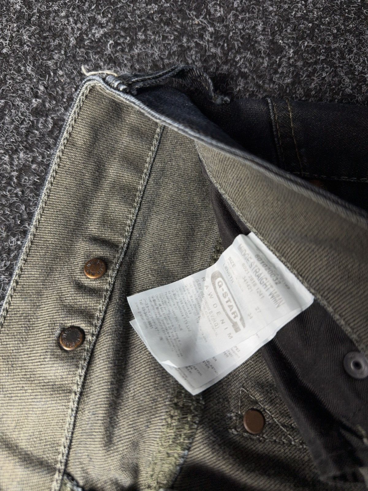 G-Star Y2K 00s Retro Retro G-Star RAW Straight Denim pants Jeans Size 27" / US 4 / IT 40 - 8 Thumbnail