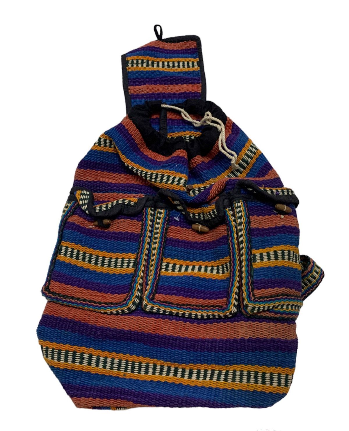Vintage VINTAGE NAVAJO KNITTED MULTICOLOUR BACKPACK Size ONE SIZE - 2 Thumbnail