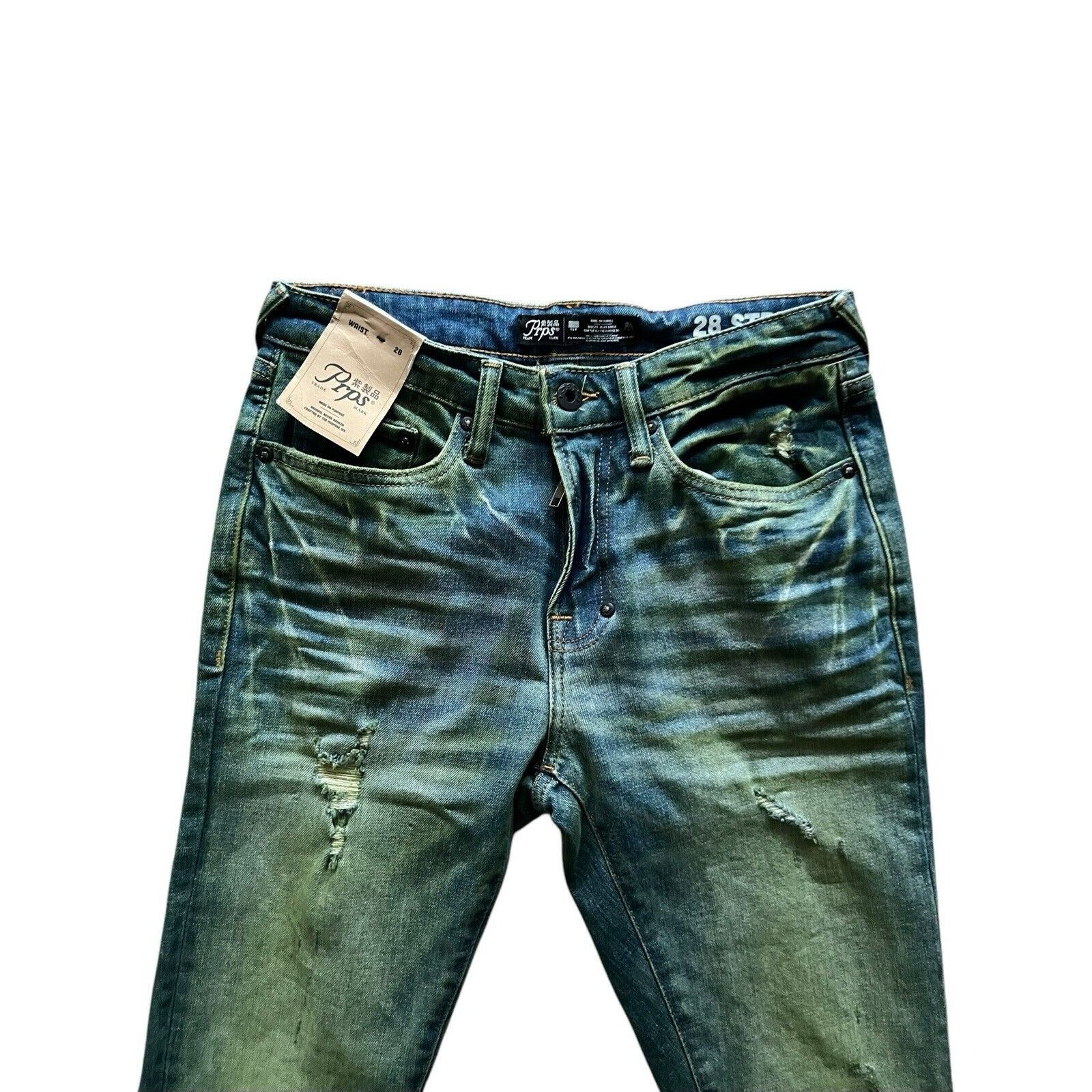 Prps PRPS Cayenne Skinny Fit Men's Jeans Blue $298 Size 28/32 Size US 28 / EU 44 - 2 Thumbnail