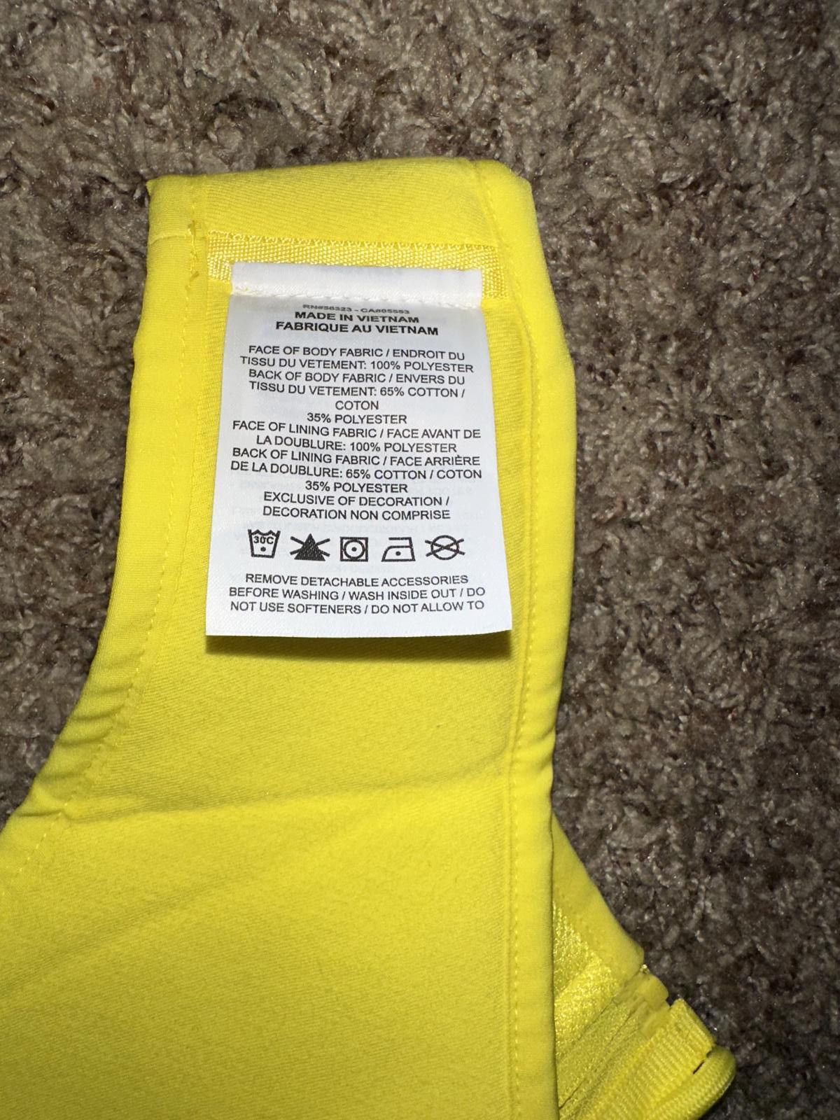 Nike Nike x Off-White NRG X Cross Bib Vest 'Opti Yellow' Size ONE SIZE - 6 Thumbnail