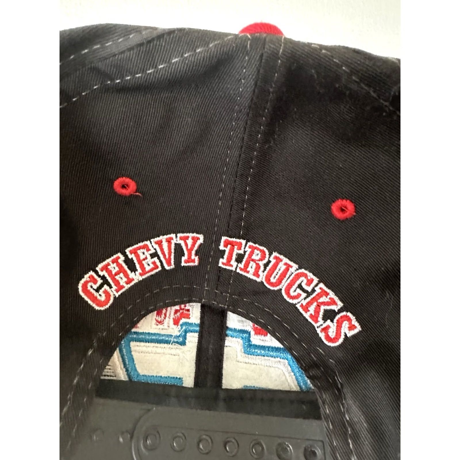 Vintage VINTAGE Chevrolet Hat Snapback Black Red One Size Men 90s Cars Adjustable Size ONE SIZE - 5 Thumbnail