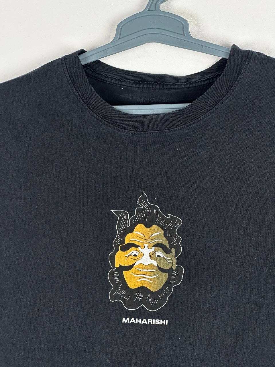 Maharishi × Vintage Vintage Maharishi Japanese Big Logo Black Tee T-Shirt Size US M / EU 48-50 / 2 - 4 Thumbnail