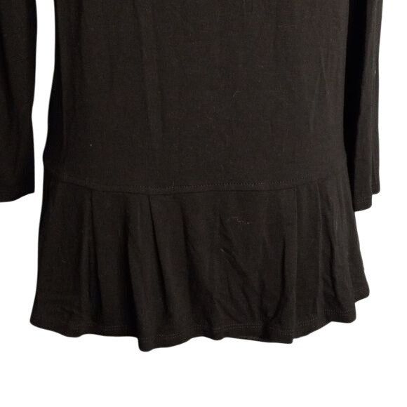 J. Jill J. Jill XS Black Wearever Collection Womens Top 3/4 Sleeve R Size XS / US 0-2 / IT 36-38 - 6 Thumbnail