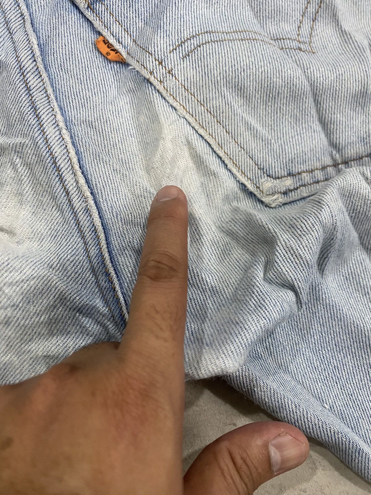 Levi's DISTRESSED VINTAGE LEVIS ORANGE TAB Size US 29 - 17 Thumbnail