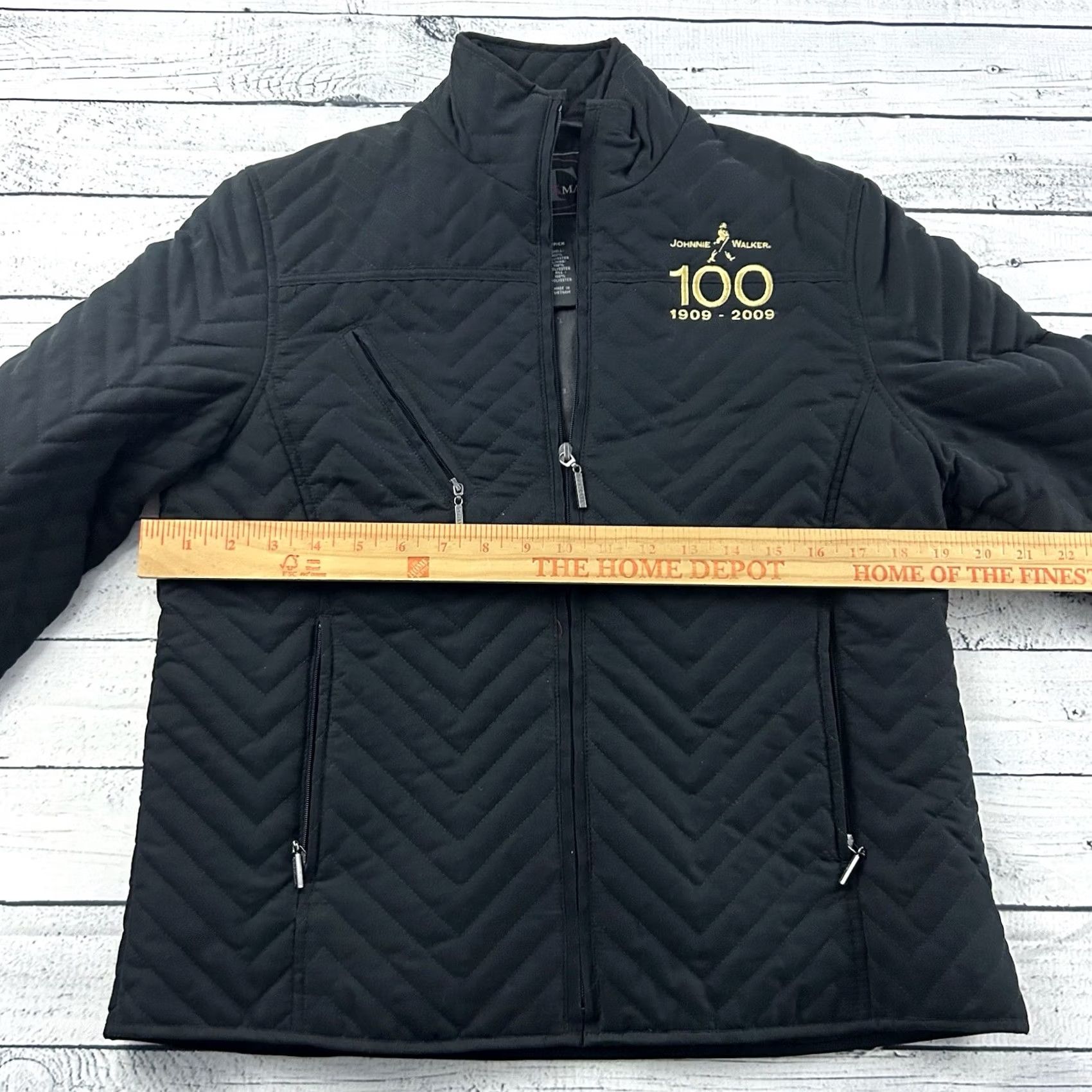 Vintage Tehama Jacket Women's Small Black Full Zip Johnnie Walker 100 Years Vintage? Size S / US 4 / IT 40 - 5 Thumbnail