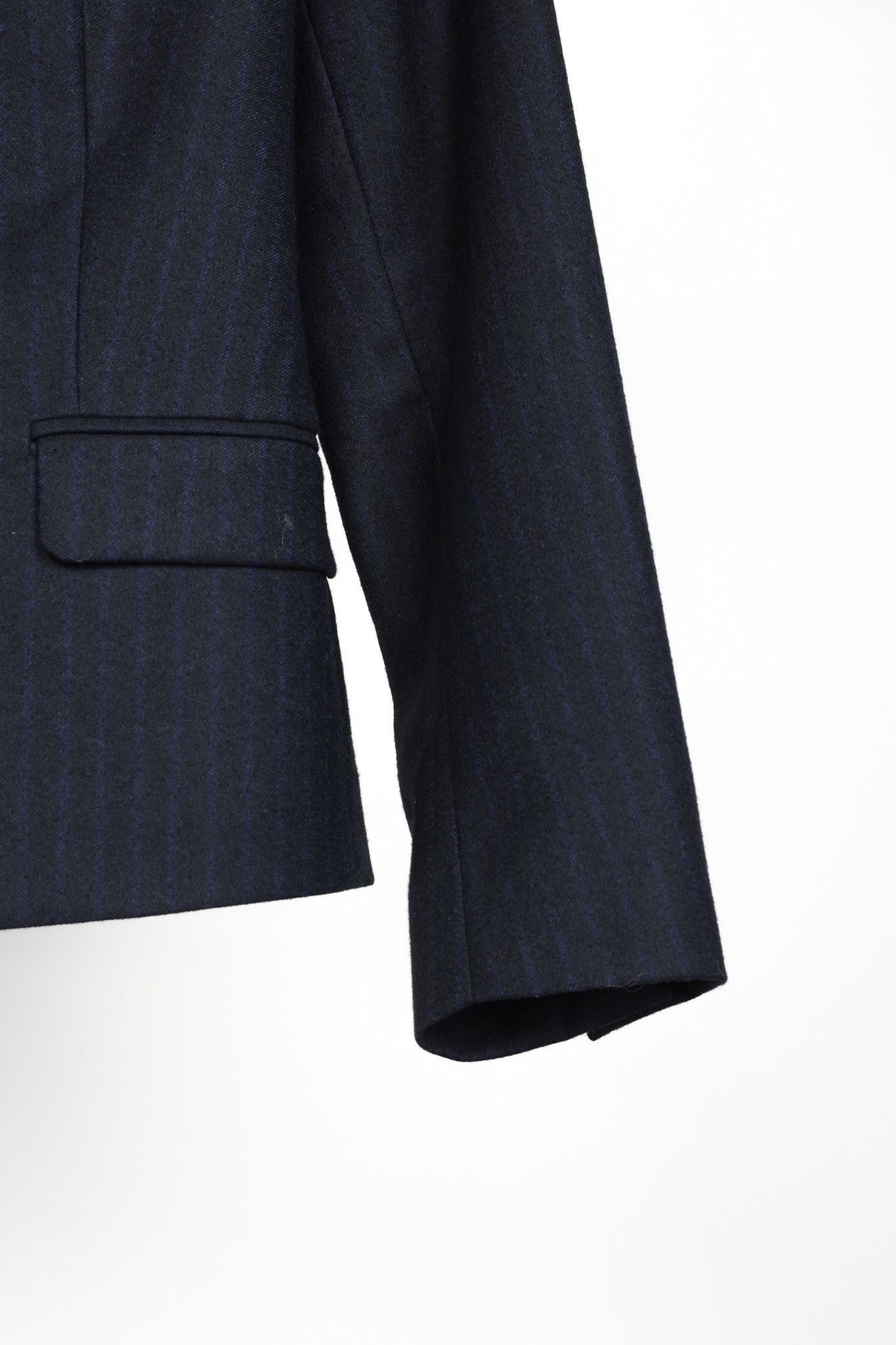 Dries Van Noten Dries Van Noten Navy Wool Blazer Size S / US 4 / IT 40 - 6 Thumbnail