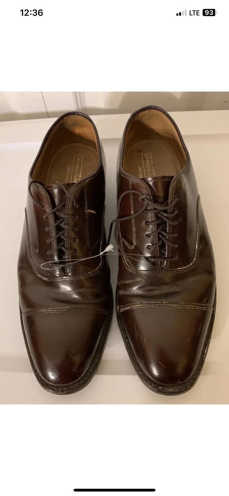 Johnston & Murphy Johnston & murphy mens sz 8.5D optima leather shoes oxfords Size US 8.5 / EU 41-42 - 3 Thumbnail