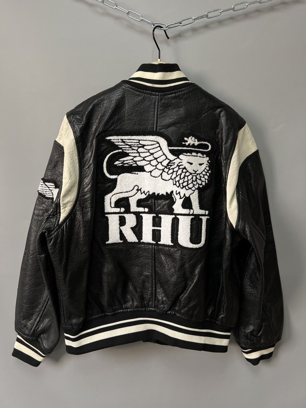 Rhude × Zara Rhude x Zara Rhuigi Leather Varsity Bomber Jacket NEW Size US M / EU 48-50 / 2 - 8 Thumbnail