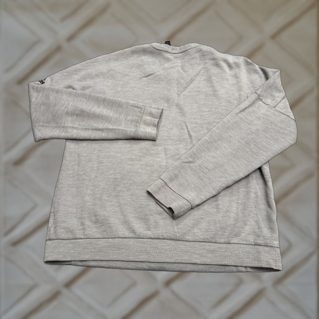 Adidas Adidas Sweatshirt Mens Large Gray Crew Neck Pocket Pullover All Seasons Lightweight Outdoor Sports Athleisure Size US L / EU 52-54 / 3 - 1 Thumbnail