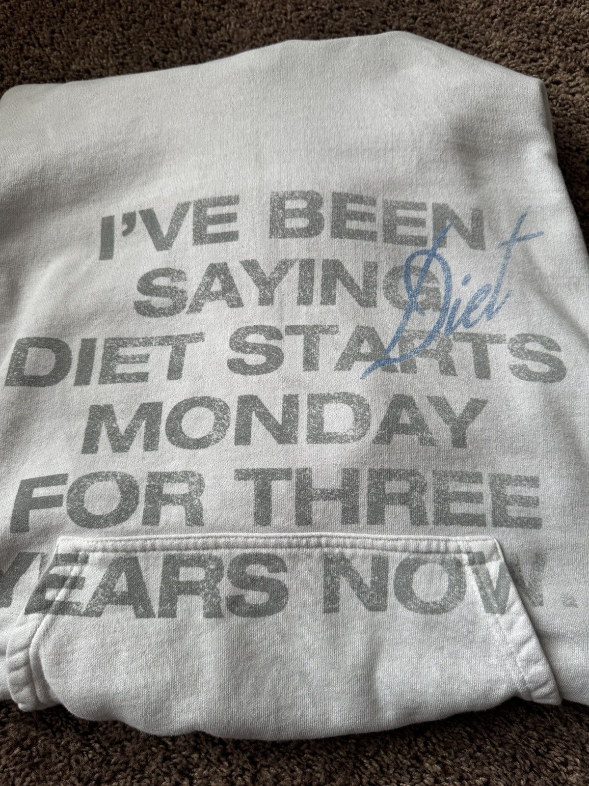 Diet Starts Monday Diet Starts Monday Three Years Hoodie Sweatshirt Size US L / EU 52-54 / 3 - 3 Thumbnail