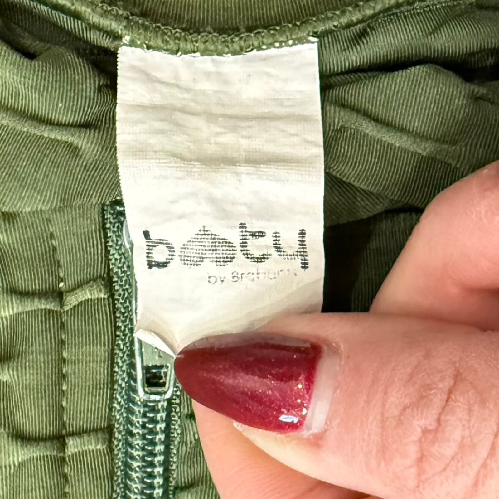 Other Booty by Brabants Olive Green Croco Cropped Zip Jacket S / M Size S / US 4 / IT 40 - 5 Thumbnail