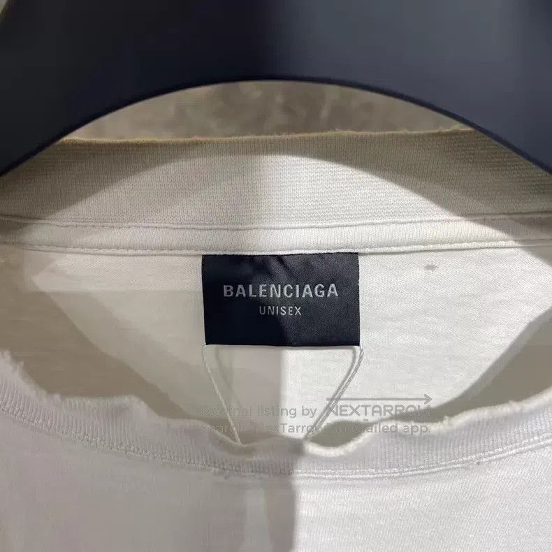 Balenciaga Balenciaga Embroidered Short Sleeve Vest Size US XL / EU 56 / 4 - 5 Thumbnail