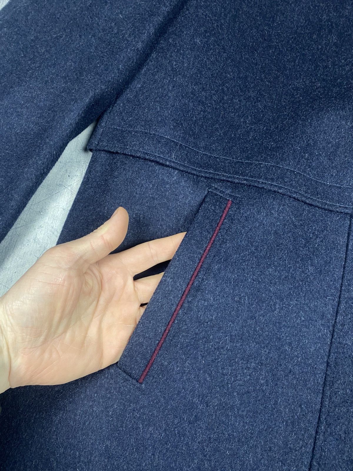 Other Vintage German Loden Wool Long Coat – Made in Germany Size XL / US 12-14 / IT 48-50 - 9 Thumbnail