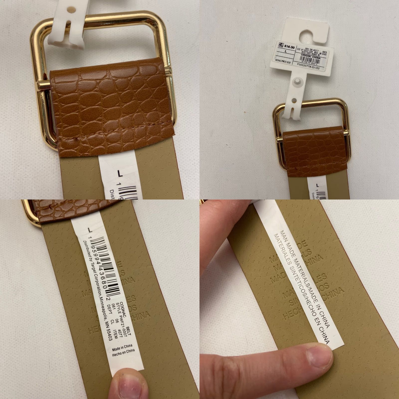 Vintage VINTAGE A New Day Women’s Belt Large Brown Stylish Accessories Size ONE SIZE - 8 Thumbnail