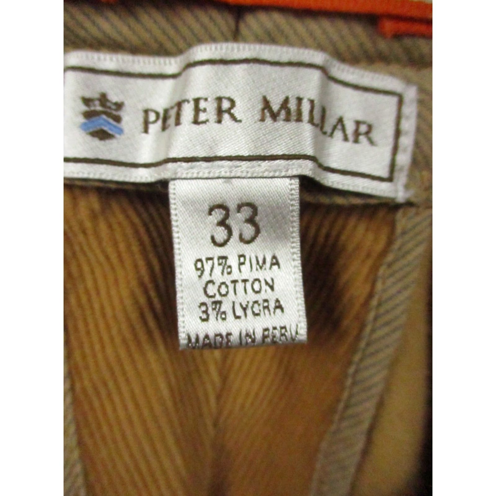 Peter Millar Peter Millar Corduroy Pants 33x31 Stretch Men's Chino Pants Brown Cotton Regular Straight Rise High Vintage No Medicine Size US 33 - 3 Thumbnail