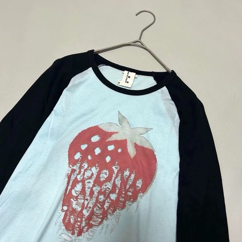 Comme des Garcons Comme Des Garcons Aqua Blue Ragged Strawberry Top Size S / US 4 / IT 40 - 2 Thumbnail