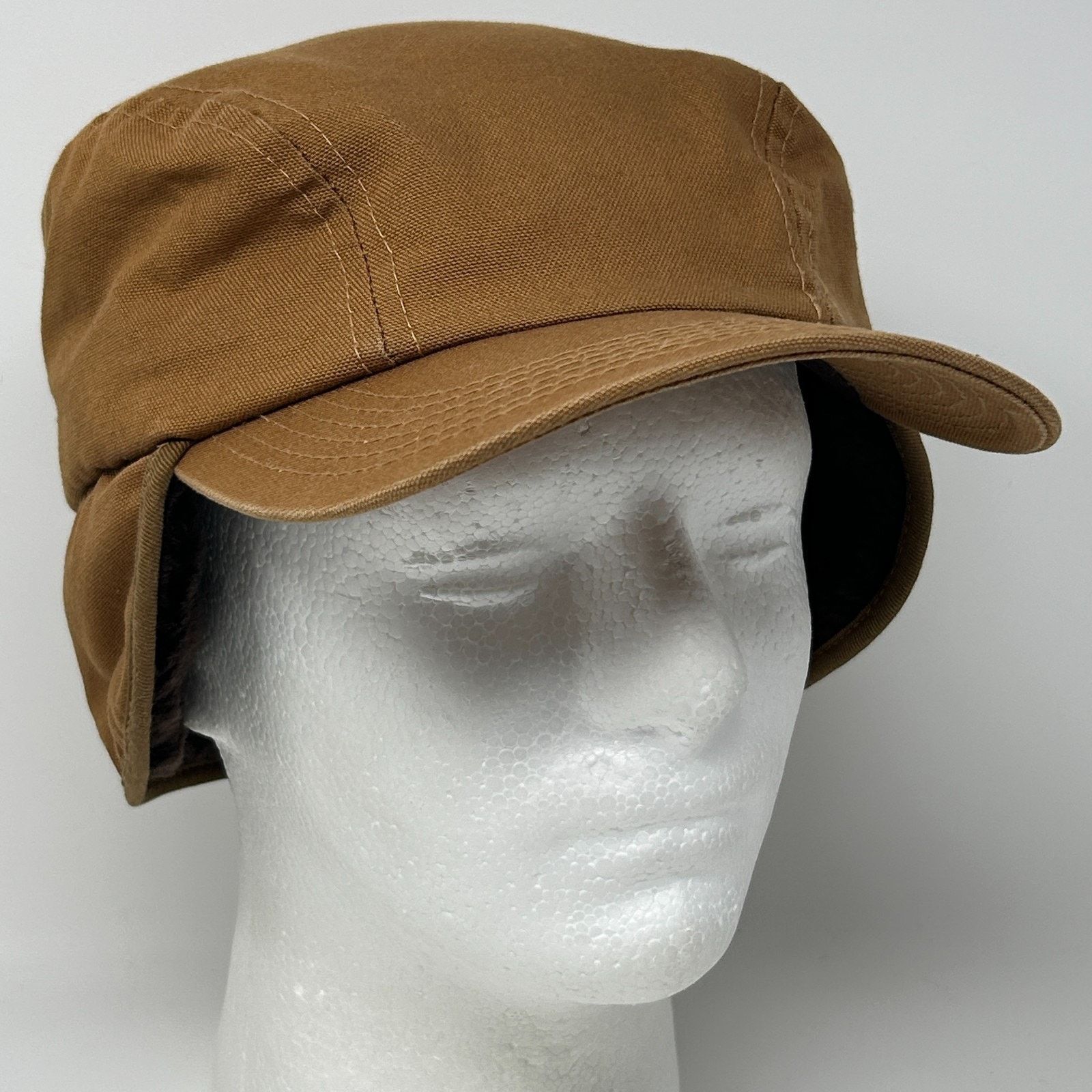 Other Broner Canvas Trapper Hat Baseball Cap Hunter Brown L Large Size ONE SIZE - 15 Thumbnail