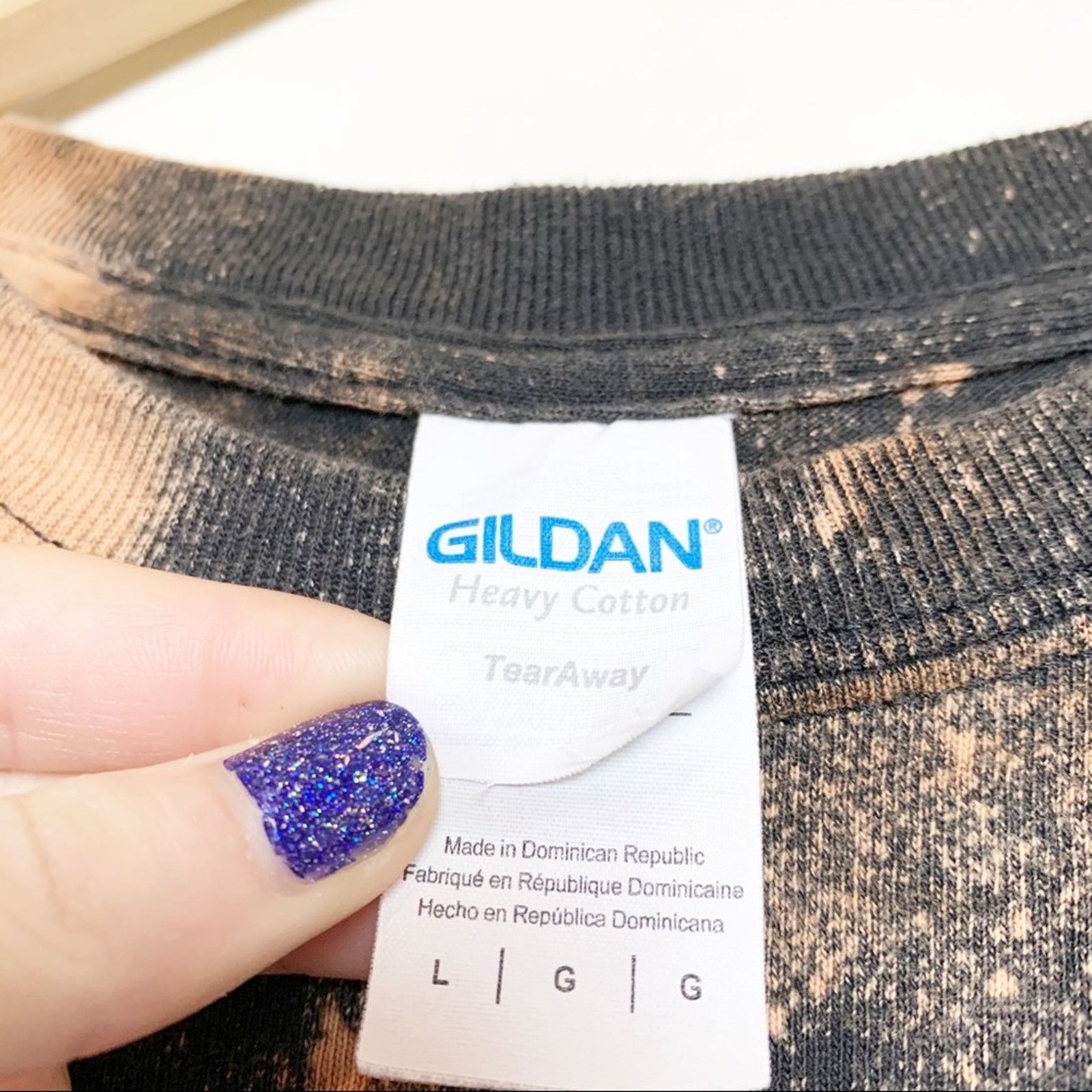 Gildan Gildan Black Louder Please Tie Dye Graphic Tee Unisex Large Size US L / EU 52-54 / 3 - 3 Thumbnail