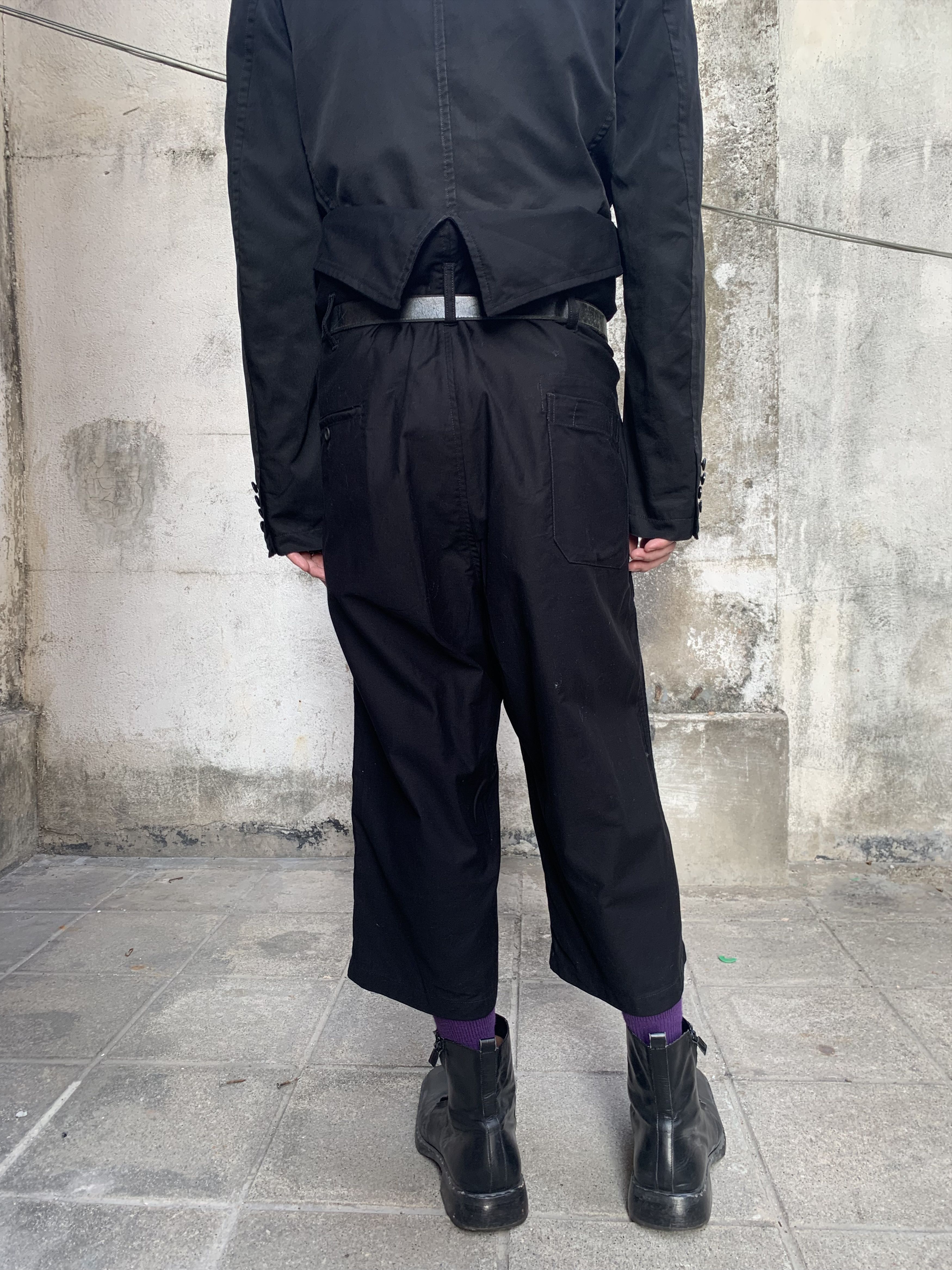 Yohji Yamamoto Yohji Yamamoto Pour Homme Hi-Waist Cropper Pants Size US 32 / EU 48 - 4 Thumbnail