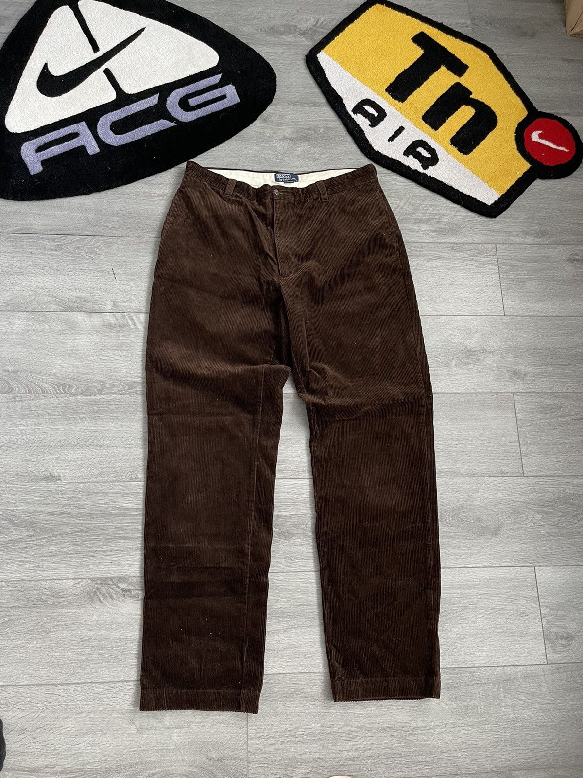 Polo Ralph Lauren × Velvet × Vintage Vintage Polo Ralph Lauren Velvet Brown Pants Y2K Corduroy Size US 38 / EU 54 - 6 Thumbnail
