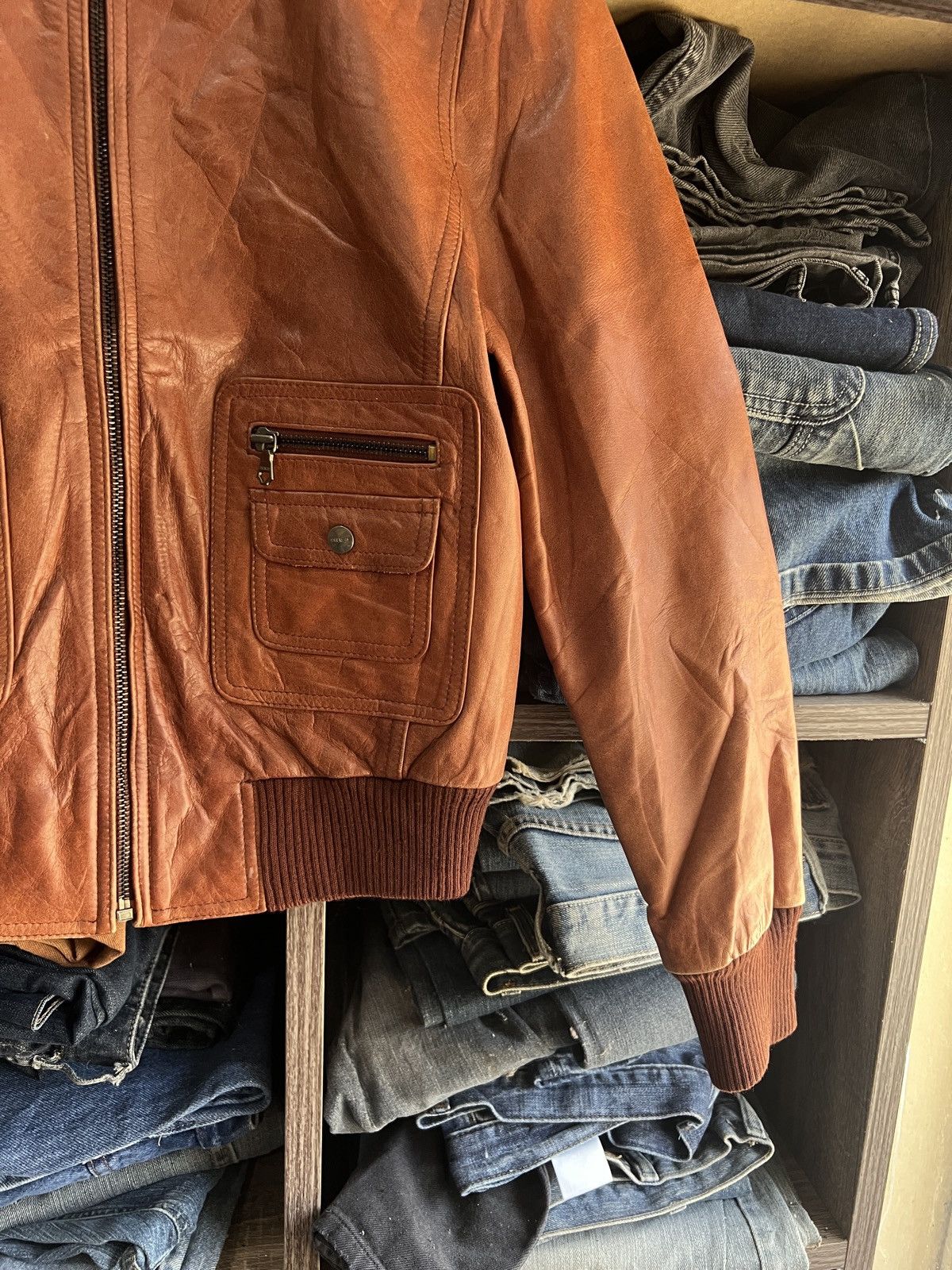 Other 🔥Grencia Real Leather Zipper Jacket Size S / US 4 / IT 40 - 9 Thumbnail