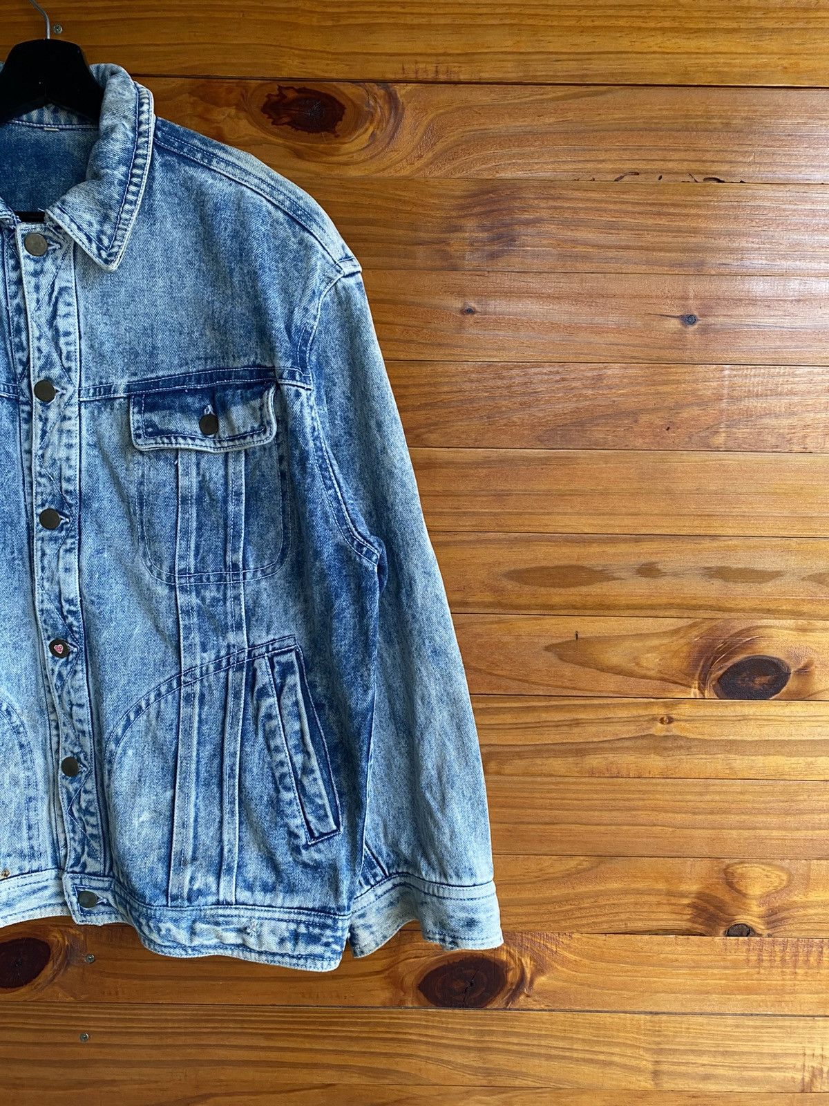 Vintage Vintage 1980s Acid-Wash Denim Jacket Unisex Retro Blue Jean Size US L / EU 52-54 / 3 - 6 Thumbnail