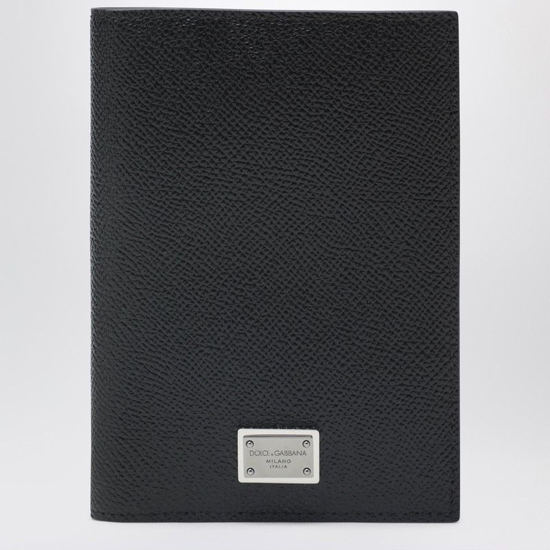 Dolce & Gabbana Dolce&Gabbana Black Passport Holder With Logo Plaque Size ONE SIZE - 1 Thumbnail
