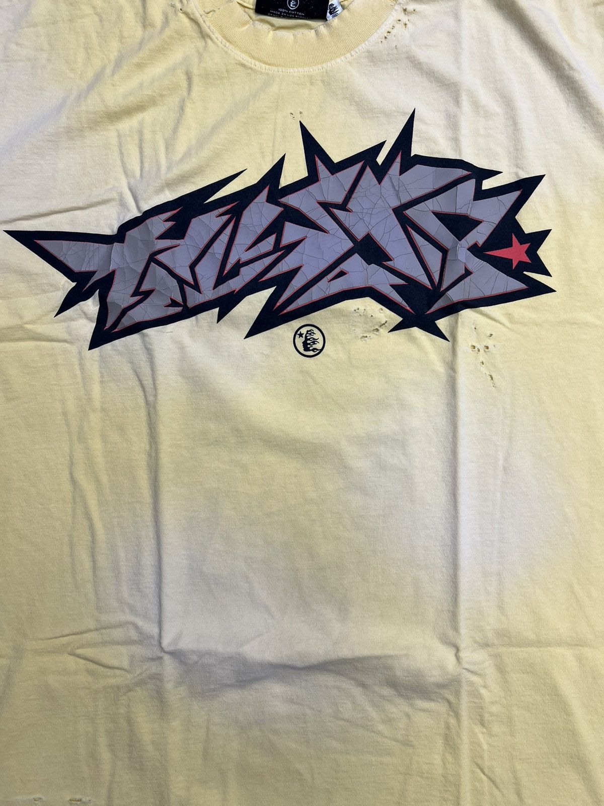 HELLSTAR Hellstar Cracked Print T-Shirt (3XL) Size US XXL / EU 58 / 5 - 2 Thumbnail