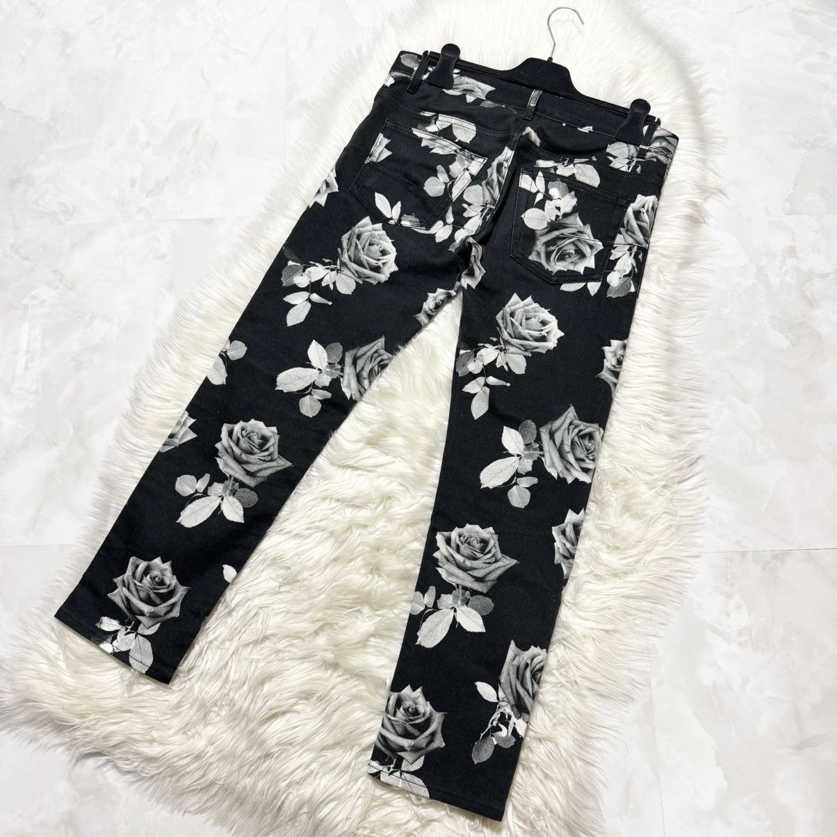 Dior Excellent Condition Dior Homme Rose Design Denim Jeans Size US 31 - 8 Thumbnail